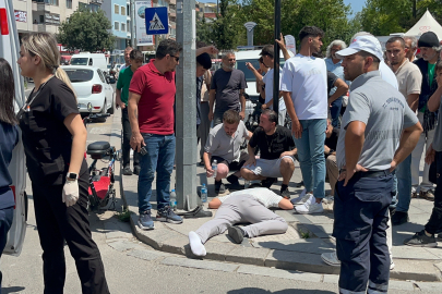 Tekirdağ'da otomobille çarpışan elektrikli bisikletli çocuk yaralandı