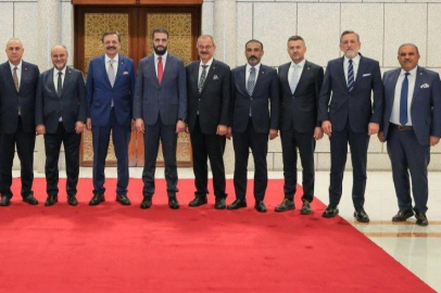 Bursa Ticaret ve Sanayi Odası Başkanı İbrahim Burkay Suriye'ye gitti