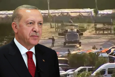 Cumhurbaşkanı Erdoğan helikopterle Kızılcahamam'a geldi