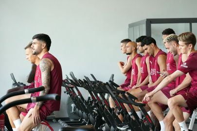 Galatasaray günü çift idmanla tamamladı