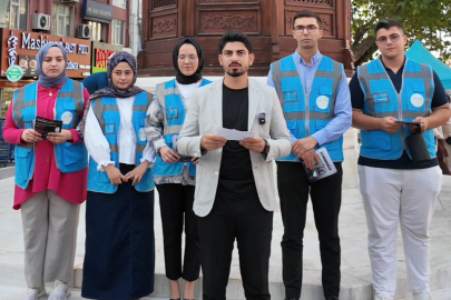 Bursa Osmangazi Gençliğinden broşürlü vicdan çağrısı