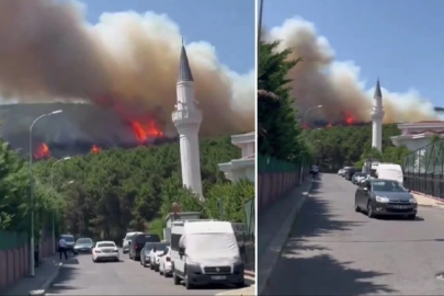 İstanbul'da Aydos Ormanı'nda yangın!
