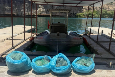 Gaziantep'te ağ ile avlanma yasağına uymayan şahıs yakalandı