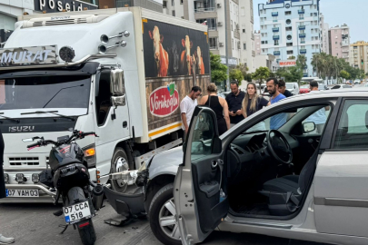 Antalya'da otomobille motosiklet çarpıştı: 1 yaralı