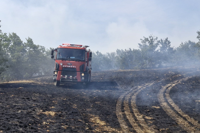 Çorum’da tarlada çıkan yangında 200 dönüm ekili arazi kül oldu