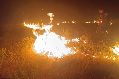 Malatya’da bahçe yangını korkuttu