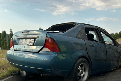 Uşak’ta otomobil takla attı: 5 yaralı