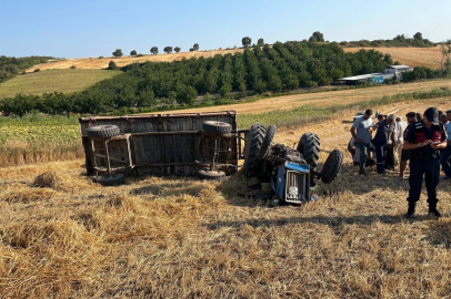 Bursa'da feci son! Traktörün altında can verdi