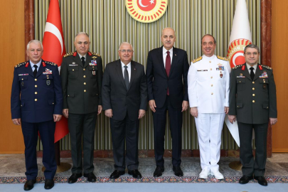 TBMM Başkanı Kurtulmuş, Bakan Güler ve TSK komuta kademesini kabul etti