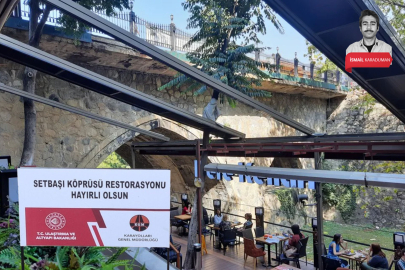 Bakanlık tabelayı koydu: Bursa'daki tarihi Setbaşı Köprüsü restore ediliyor