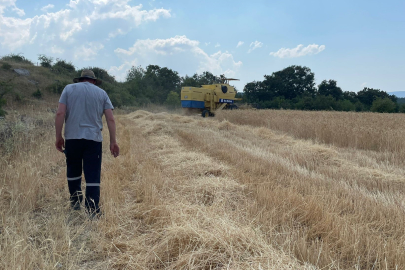 Bursa Büyükşehir'den kırsaldaki üreticilere biçerdöver desteği