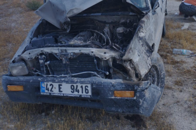 Konya Ereğli'de kamyonet takla attı: 5 yaralı