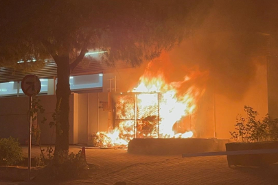 Muğla Menteşe’de yangın paniği: Çöp kutusu alev aldı