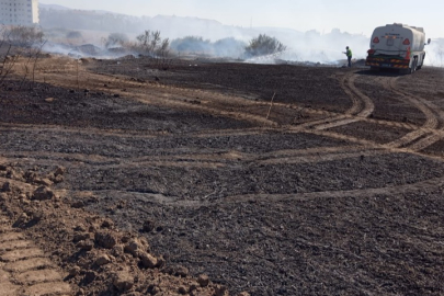Bursa'da çalılık alanda korkutan yangın!