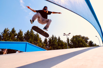 Bursa'da kaykaycılar 'Mattia Ahmet Minguzzi' için yarıştı