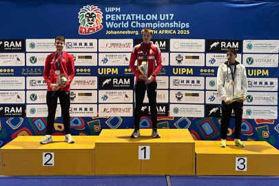 Bursa Osmangazili milli pentatlet Arda Meriç’ten dünya ikinciliği