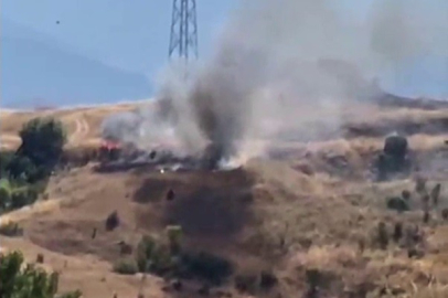 Karabük'te ot yangını 2 dönüm alana zarar verdi