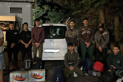 Tekirdağ'da 8 düzensiz göçmen ve 1 organizatör yakalandı