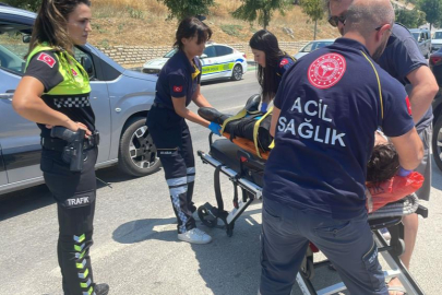 Bursa'da motosiklet kazası! Sürücü kontrolü kaybedince...