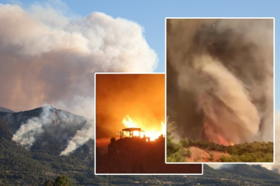 Sakarya-Bilecik orman yangınında son durum: Alevler hortum oluşturdu...