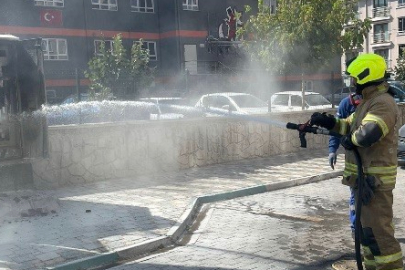 Balıkesir Susurluk'ta trafo yangınına müdahale