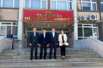 Bursa'nın dağ ilçelerinin kaymakamlarından Orhaneli Kaymakamı Tuna'ya ziyaret