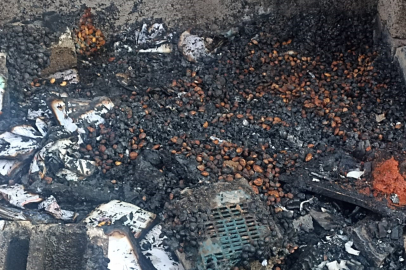 Malatya Darende'de ev yangını