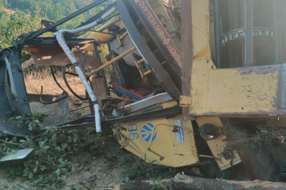 Samsun'da biçerdöver kazasında 1 kişi yaralandı