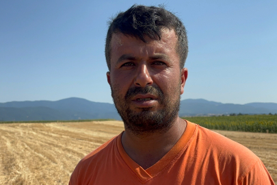 Bolu'da balya yapan çiftçi anız yangınını fark etti: 5 dekar alan kül oldu