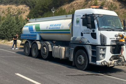 Bursa İnegöl Belediyesi, yangın bölgesine destek için harekete geçti