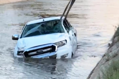 Aydın'da pikap sulama kanalına uçtu: 1 ölü