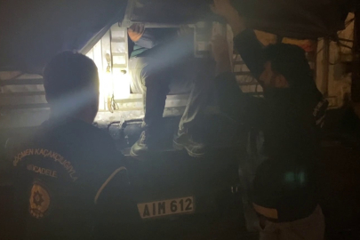 Erzurum'da tırın dorsesinde 22 düzensiz göçmen yakalandı