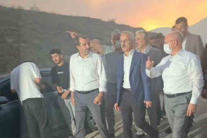 Bakan Uraloğlu Bursa'daki orman yangını bölgesinde!