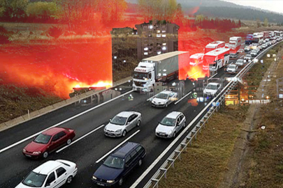 Bursa-Ankara otobanı trafiğe kapatıldı!