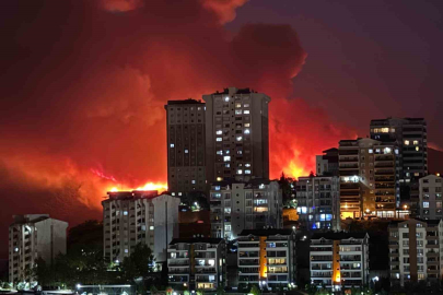 Bursa’da gökyüzü kızıla boyandı! Alevler büyüyor