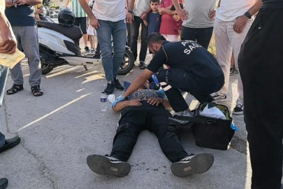 Bursa'da taksiyle çarpışan motosiklet sürücüsü yaralandı