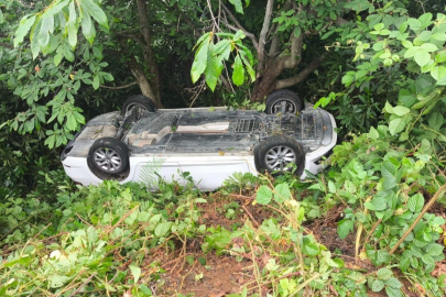 Giresun’da otomobil şarampole devrildi: 6 yaralı