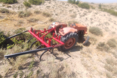 Ankara'da traktör devrildi: 1 ölü