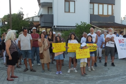 Balıkesir'de mahallelinin baz istasyonu tepkisi