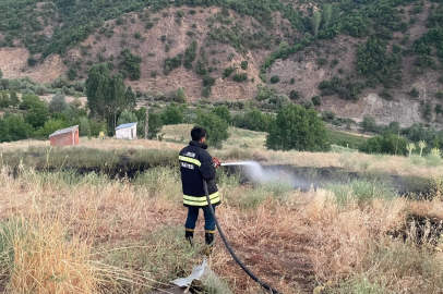 Bingöl’de çıkan örtü yangını söndürüldü