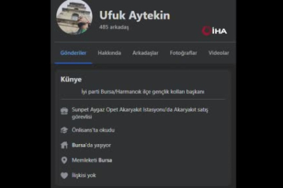 Bursa'da ormanları kundakladığı için gözaltına alınan şahıs kendisini İYİ Parti ilçe başkanı olarak tanıttı