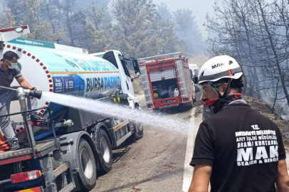 Bursa Kestel-Gürsu hattındaki orman yangını büyük ölçüde kontrol altında!