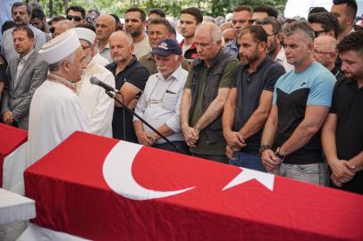 Bursa yangınının şehitlerine son veda