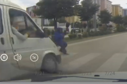 Kastamonu'da minibüsün çarptığı yaya yaralandı