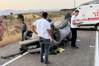 Batman'da takla atan otomobilin sürücüsü ağır yaralandı