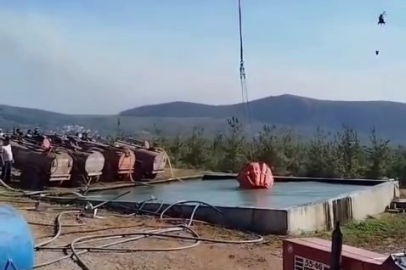 Bursa'daki yangınlarına binlerce ton su atıldı!