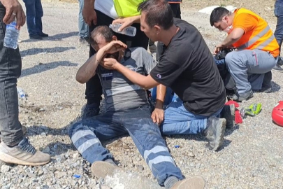 Bursa'da yangına müdahale eden belediye işçisi baygınlık geçirdi, ayıldığında hayvanlar için gözyaşı döktü