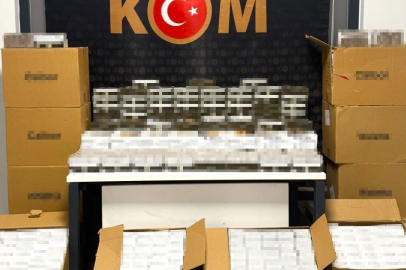 Yalova'da 150 bin adet dolu makaron ele geçirildi