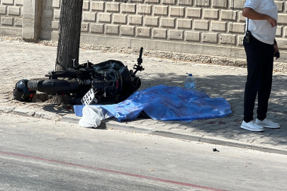 Konya'da motosiklet önce bisikletliye ardından ağaca çarptı: 2 ölü