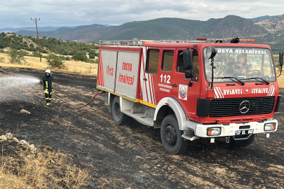 Kastamonu'da kopan elektrik teli yangına sebep oldu: 3 dönümlük tarla zarar gördü